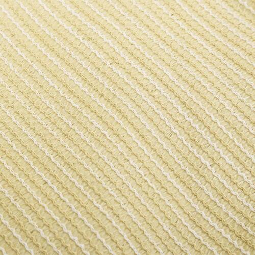 Solsejl HDPE firkantet 2 x 2 m beige