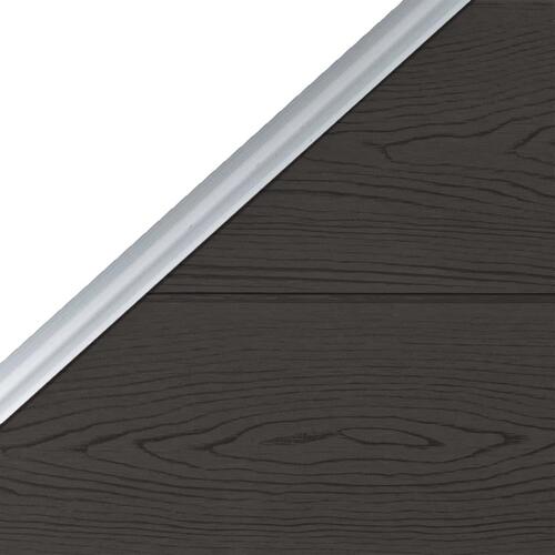 Hegnspanel 95x(105-180) cm WPC sort