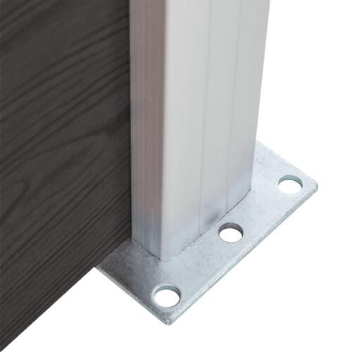 Hegnspanel 95x(105-180) cm WPC sort