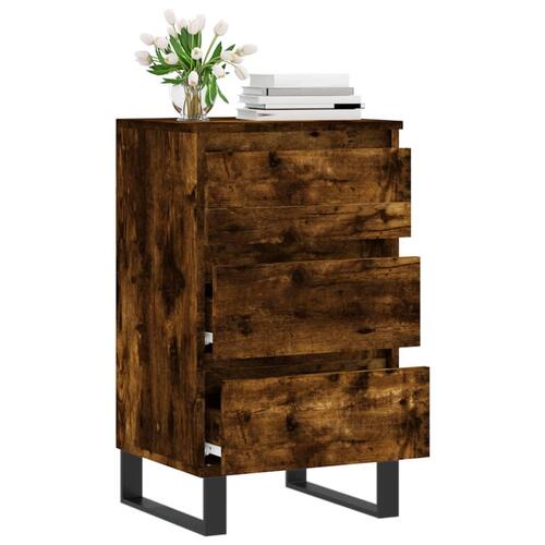 Skænk 40x35x70 cm konstrueret træ røget egetræsfarve