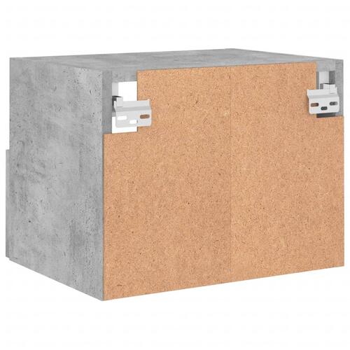 Væghængte tv-borde 2 stk. 40x30x30 cm konstrueret træ betongrå