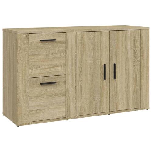 Skænk 100x33x59,5 cm konstrueret træ sonoma-eg