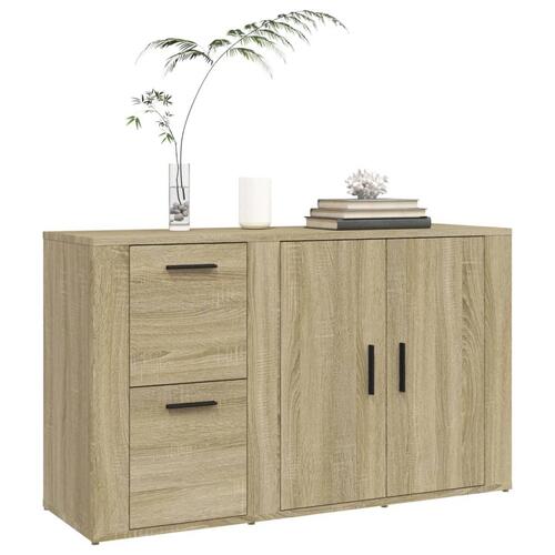 Skænk 100x33x59,5 cm konstrueret træ sonoma-eg