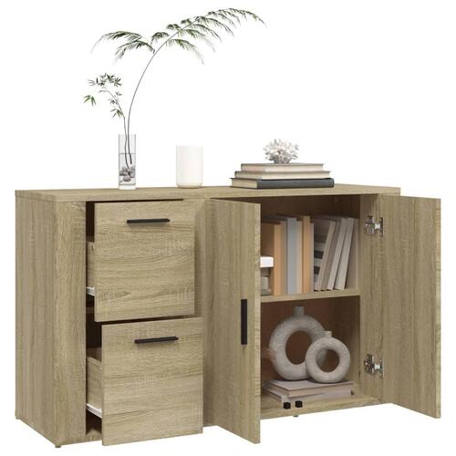 Skænk 100x33x59,5 cm konstrueret træ sonoma-eg
