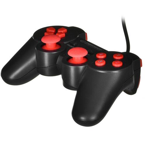 Controller Esperanza Warrior GX300 USB 2.0 Sort Rød PC Windows