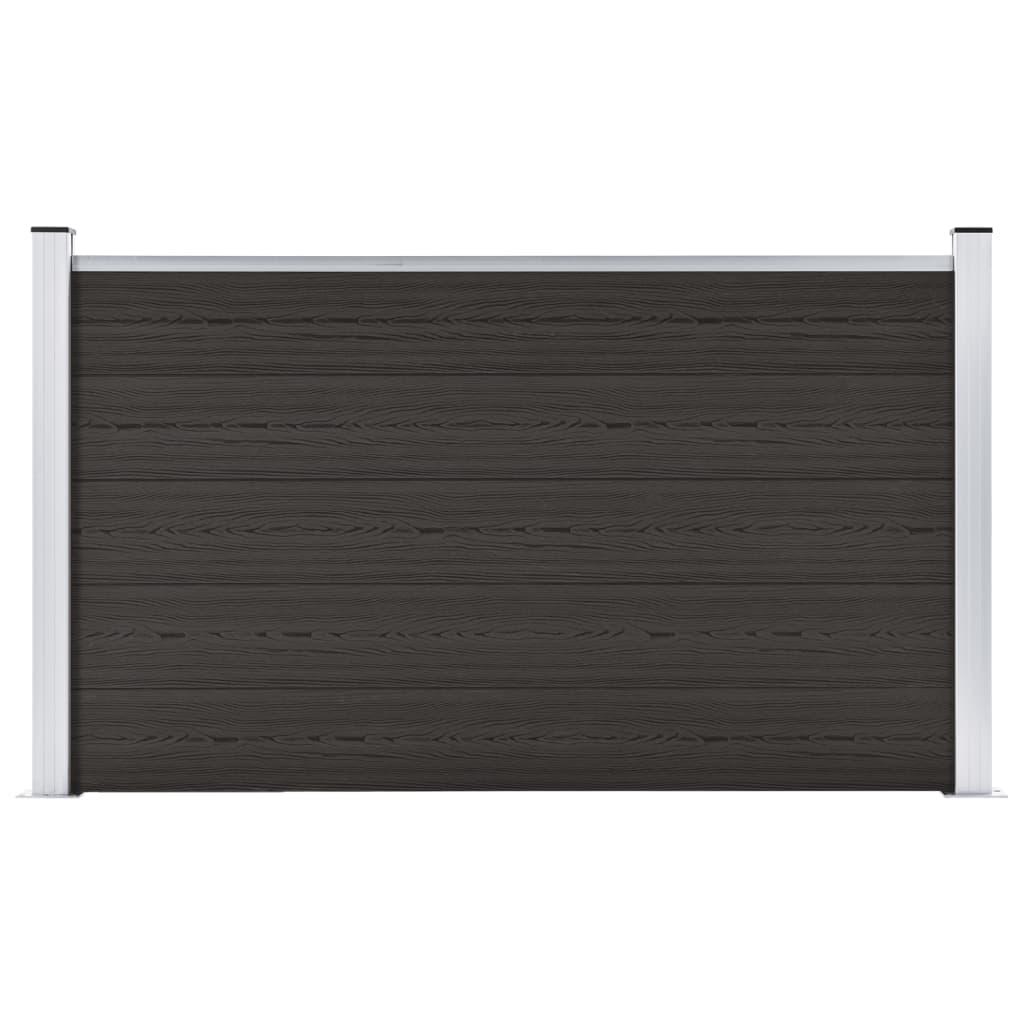 Hegnspanel 180x105 cm WPC sort
