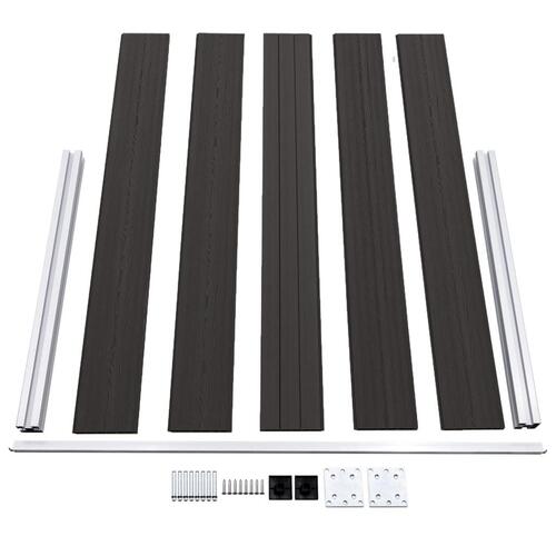 Hegnspanel 180x105 cm WPC sort