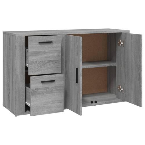 Skænk 100x33x59,5 cm konstrueret træ grå sonoma-eg