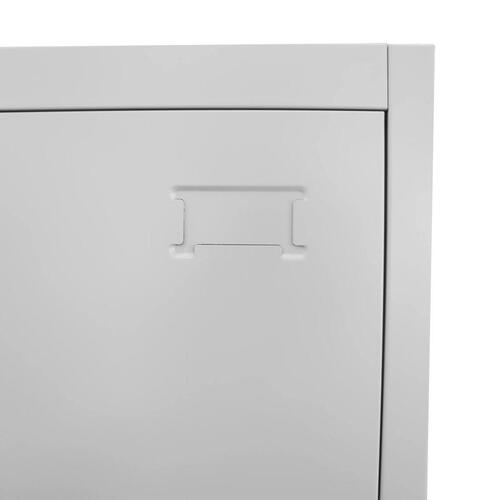 Lockerskab med 12 rum 90x45x180 cm