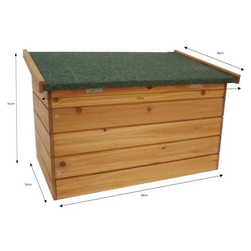 @Pet redekasse til hønsehus 62x38x41 cm træ brun