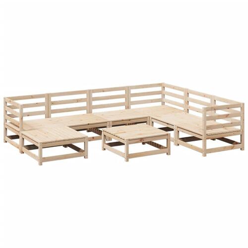Sofasæt til haven 8 dele massivt fyrretræ