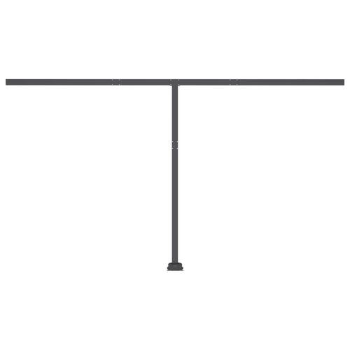 Fritstående markise 400x350 cm automatisk betjening orange/brun