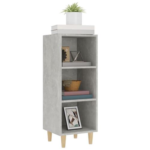 Skænk 34,5x32,5x90 cm konstrueret træ betongrå