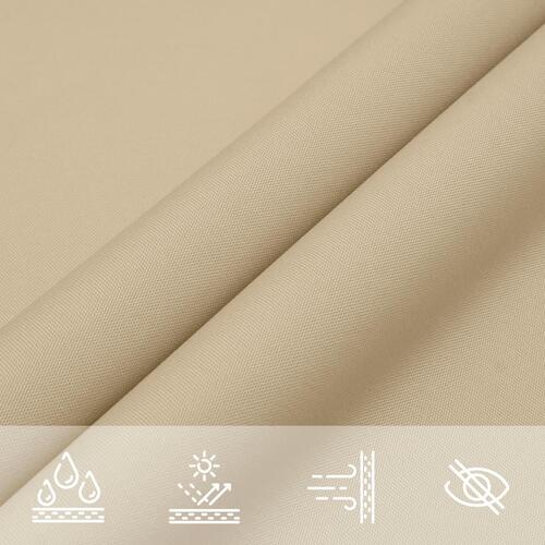 Solsejl oxford-stof firkantet 2 x 2 m beige