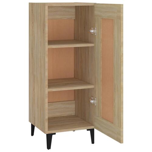 Skænk 34,5x34x90 cm konstrueret træ sonoma-eg