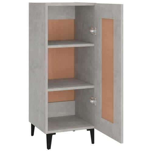 Skænk 34,5x34x90 cm konstrueret træ betongrå