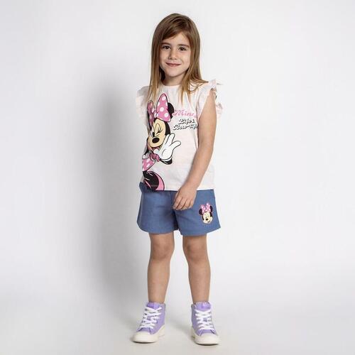 Sæt med tøj Minnie Mouse Lyserød 5 år
