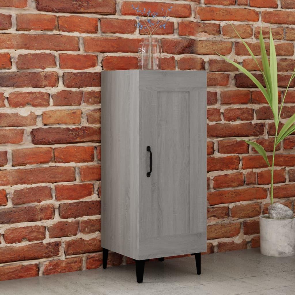 Skænk 34,5x34x90 cm konstrueret træ grå sonoma-eg