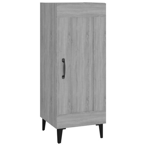 Skænk 34,5x34x90 cm konstrueret træ grå sonoma-eg