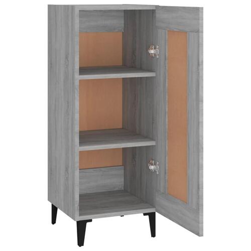 Skænk 34,5x34x90 cm konstrueret træ grå sonoma-eg