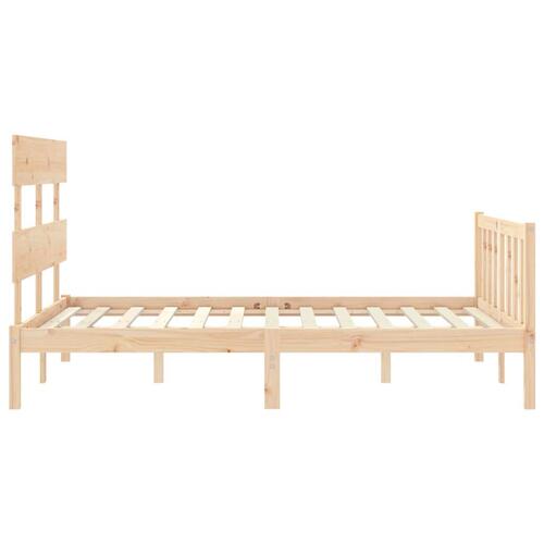 Sengeramme uden madras 140x200 cm massivt fyrretræ
