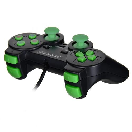 Controller Esperanza EGG107G USB 2.0 Sort Grøn PC PlayStation 3