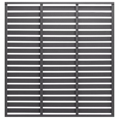 Hegnspanel 170x180 cm WPC grå