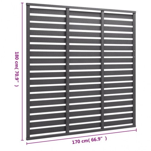 Hegnspanel 170x180 cm WPC grå