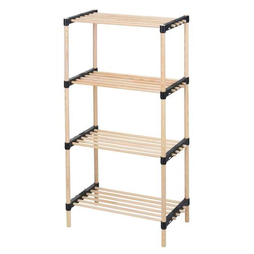 Storage solutions skoreol med 4 hylder 49x28x92,5 cm træ