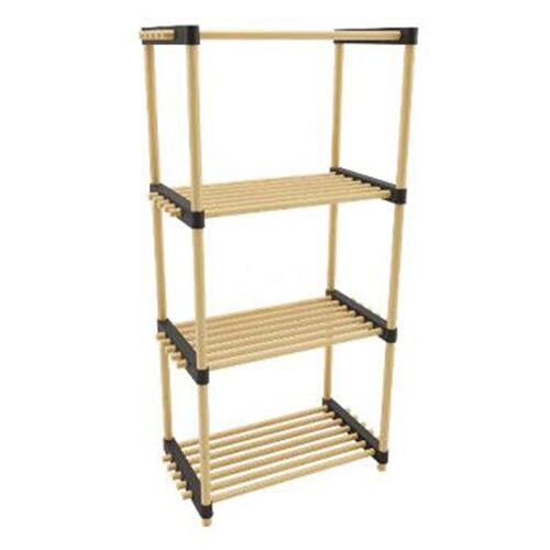 Storage solutions skoreol med 4 hylder 49x28x92,5 cm træ