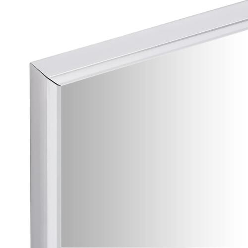 Spejl 150x50 cm sølvfarvet