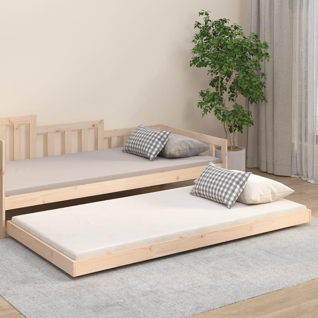 Sengeramme 90x200 cm massivt fyrretræ