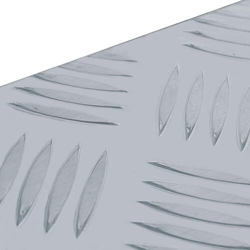 Aluminiumskasse 61,5 x 26,5 x 30 cm sølvfarvet