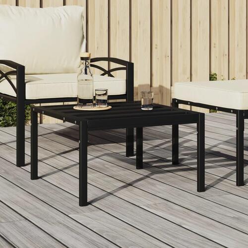 Loungebord 60x60x35 cm stål sort