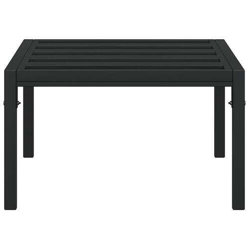 Loungebord 60x60x35 cm stål sort