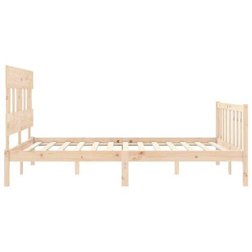 Sengeramme uden madras 160x200 cm massivt fyrretræ