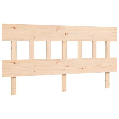 Sengeramme uden madras 160x200 cm massivt fyrretræ