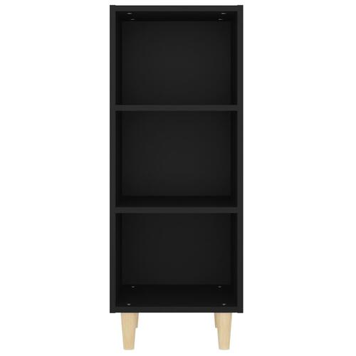 Skænk 34,5x32,5x90 cm konstrueret træ sort