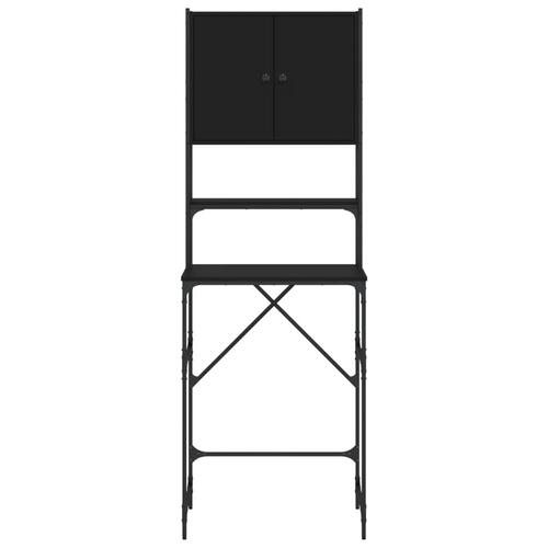 Vaskemaskineskab 68x48,5x194 cm sort