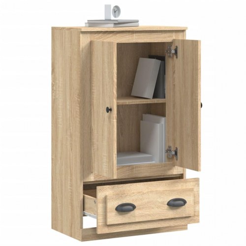 Skænk 60 × 35,5 × 103,5 cm - konstrueret træ i sonoma-eg
