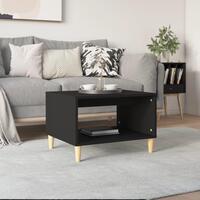 Sofabord 60x50x40 cm konstrueret træ sort