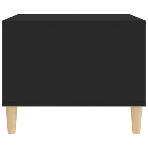 Sofabord 60x50x40 cm konstrueret træ sort