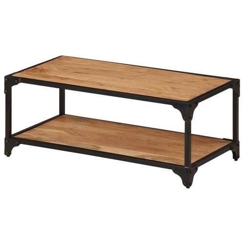 Sofabord 90x45x35 cm massivt akacietræ