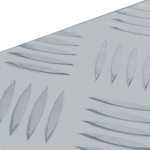 Aluminiumskasse 110,5 x 38,5 x 40 cm sølvfarvet
