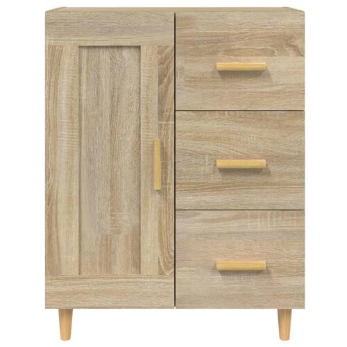Skænk 69,5x34x90 cm konstrueret træ sonoma-eg