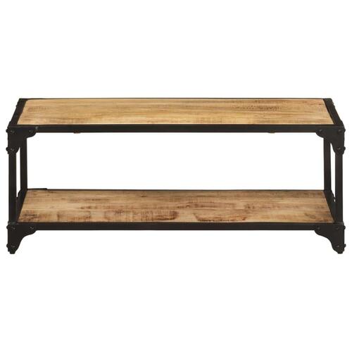 Sofabord 90x45x35 cm massivt ru mangotræ