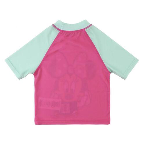 Bade T-shirt Minnie Mouse Turkisblå 4 år