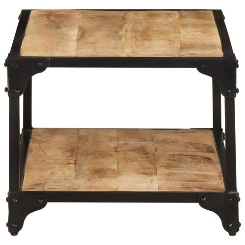 Sofabord 90x45x35 cm massivt ru mangotræ