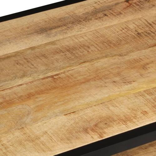 Sofabord 90x45x35 cm massivt ru mangotræ