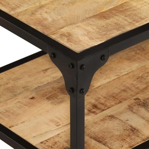 Sofabord 90x45x35 cm massivt ru mangotræ